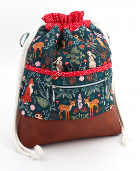 Preview: Projekttasche Midnight Forest petrol